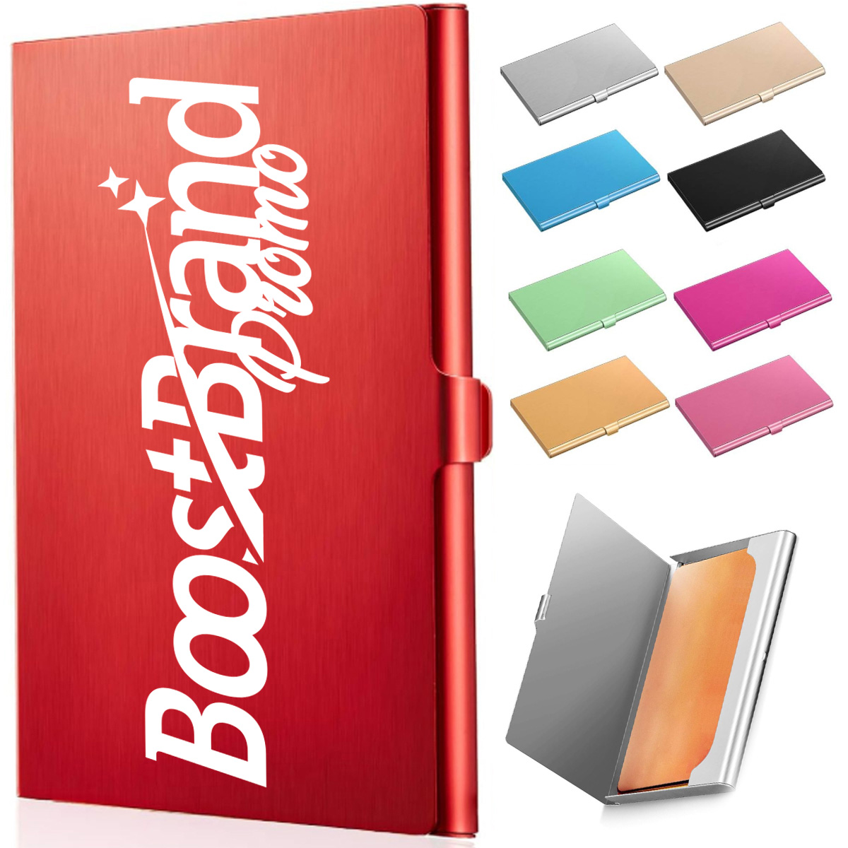Portable Aluminum Business Card Holder