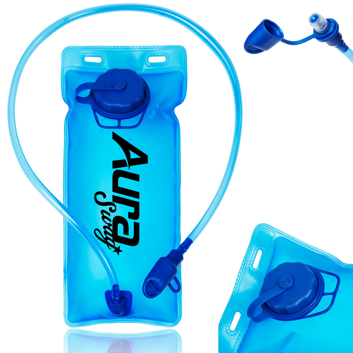 2L Leakproof Hydration Bladder W/ Bite Valve Hiking Cycling