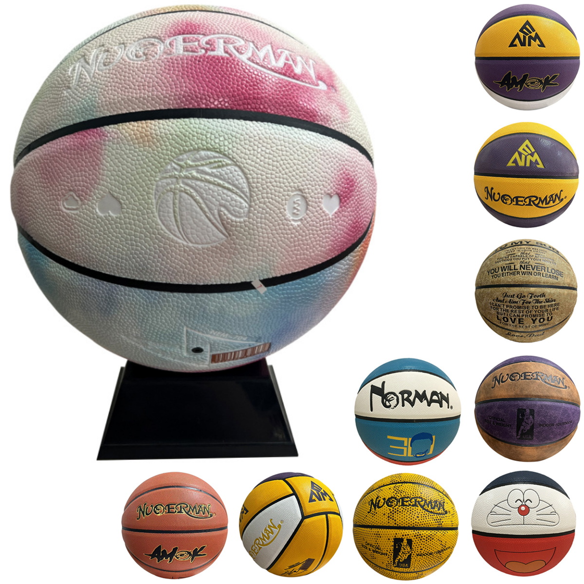 Custom PU size 7 basketball