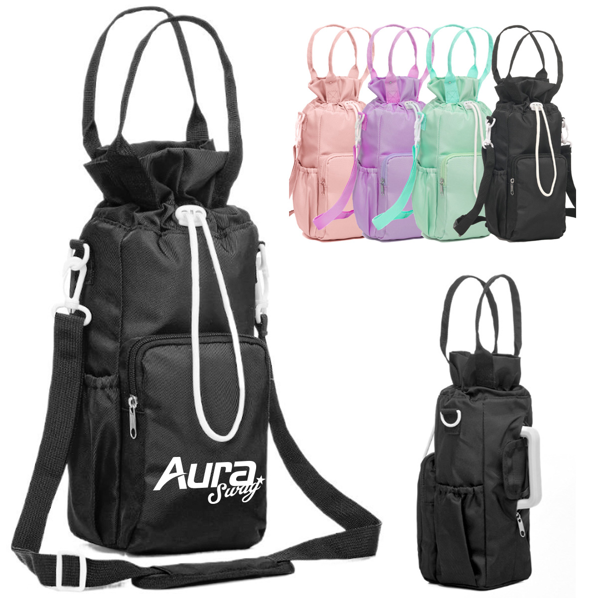Insulated Water Bottle Carrier Bag