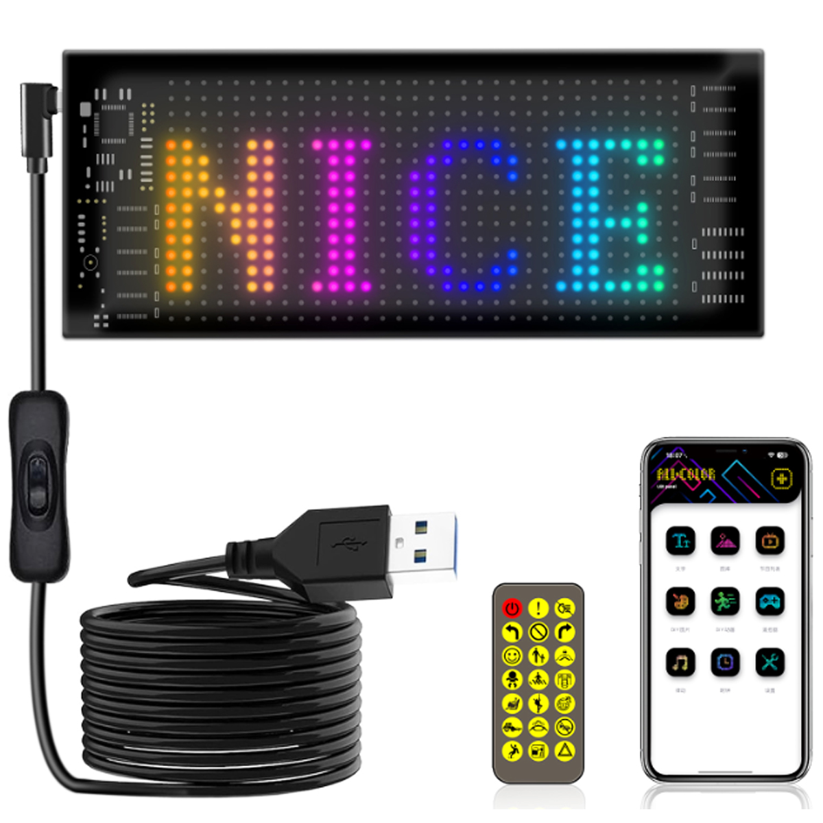 App-Controlled LED Flexible Display Screen