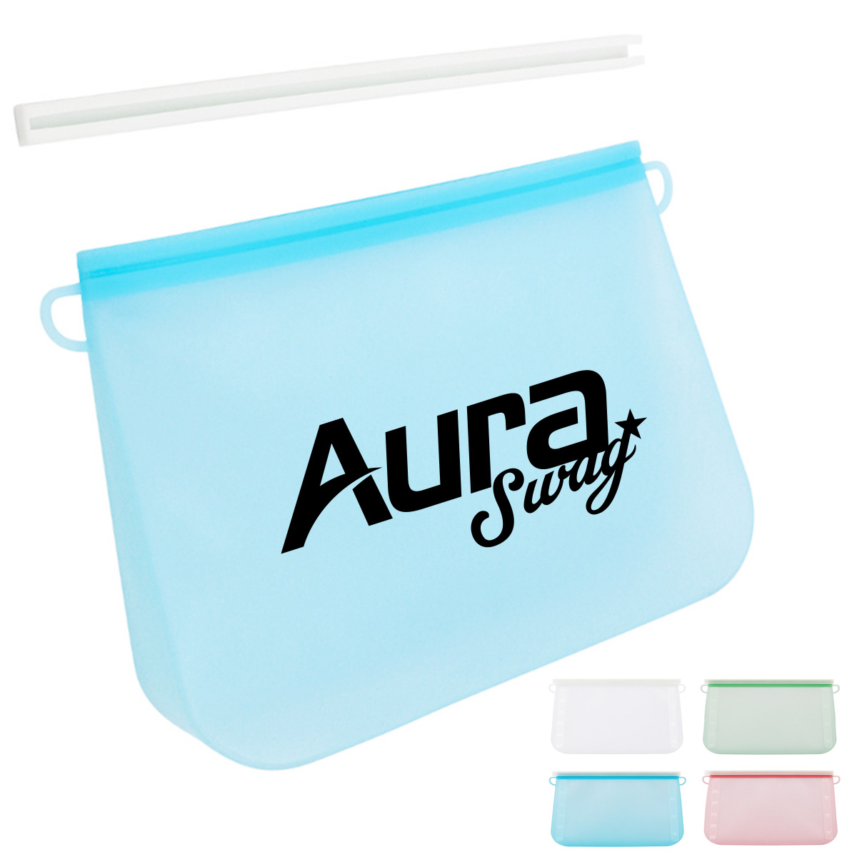 Reusable Silicone Food Storage Bag with Airtight Slider