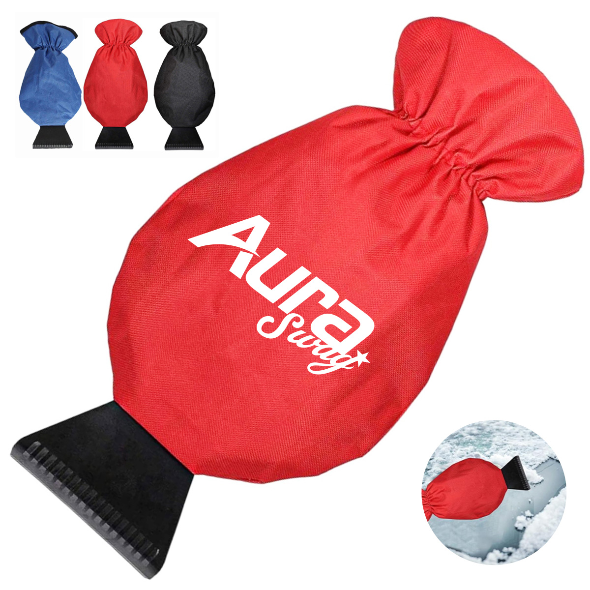 Ice Scraper with Warm Insulated Glove
