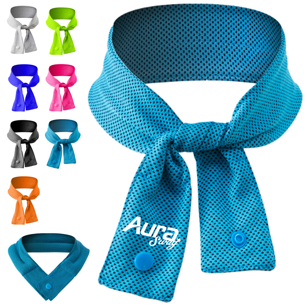 Cooling Neck Wrap with Ice Beads for Outdoor Sports