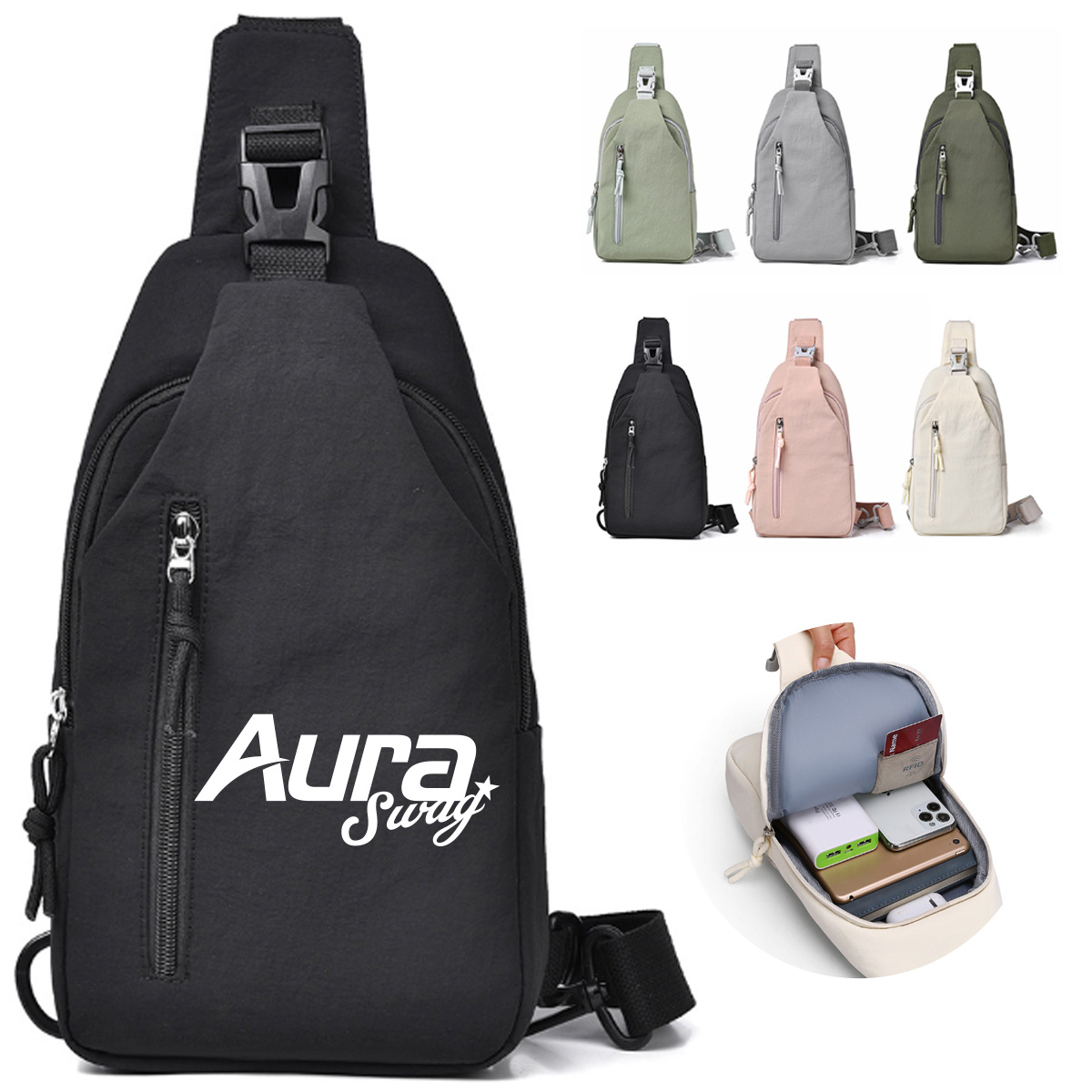 Crossbody Sling Bag with Adjustable Strap