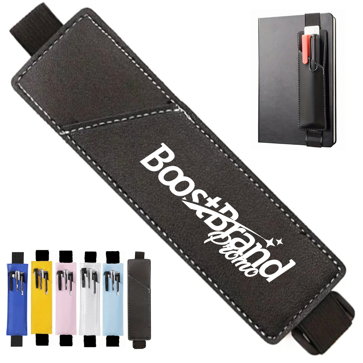Notebook Pen Holder with Elastic Band for Journals