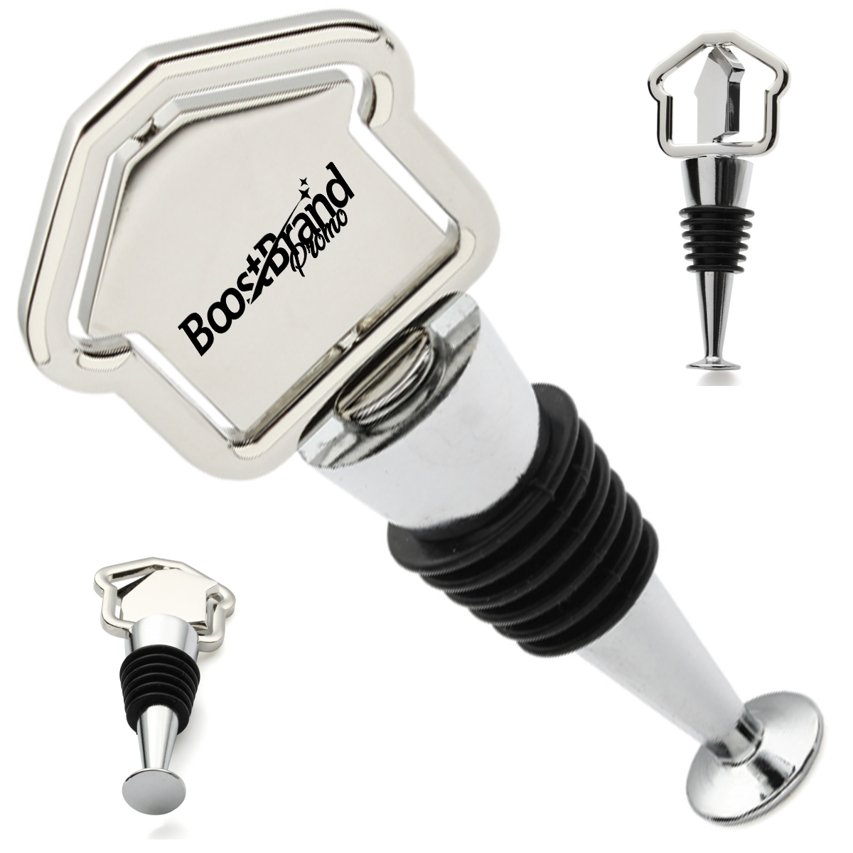 Laser Engraved House Shaped Wine Stopper Real Estate Gift