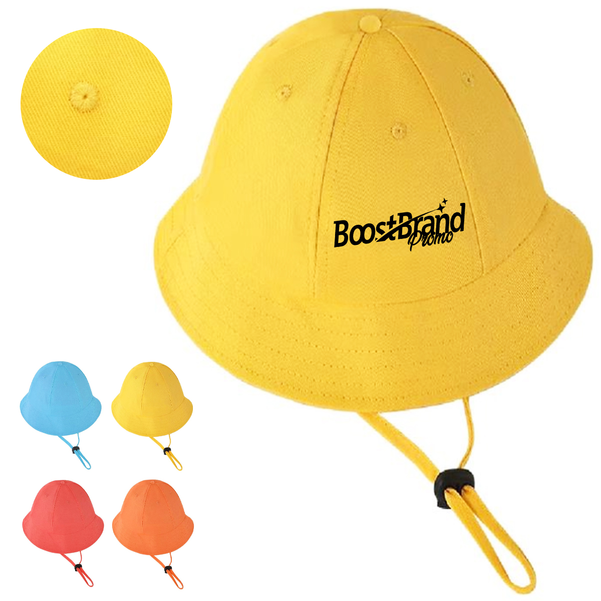 Custom Kids Bucket Hat with Adjustable Chin Strap