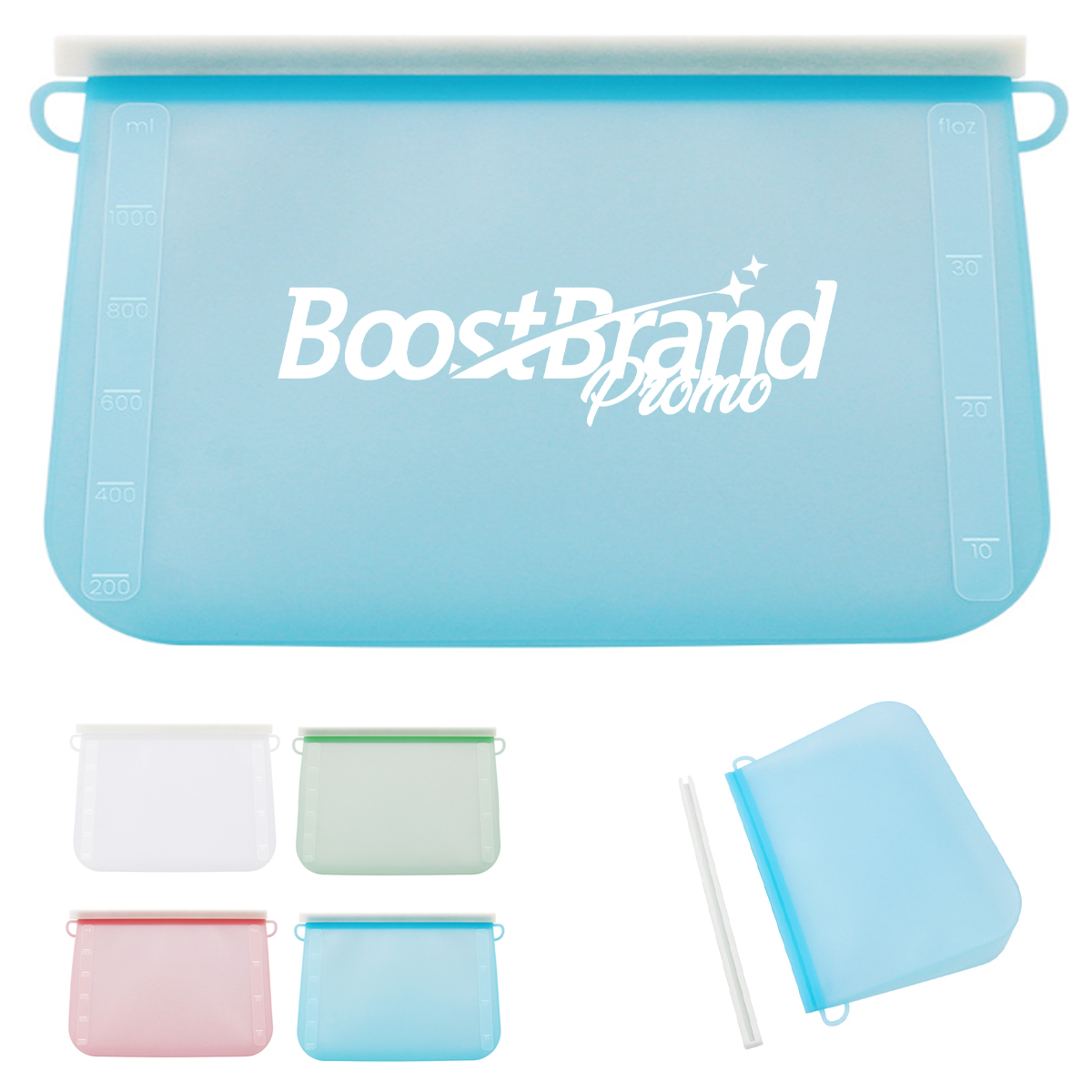 Freezer Reusable Silicone Seal Food Storage Bag Organizer