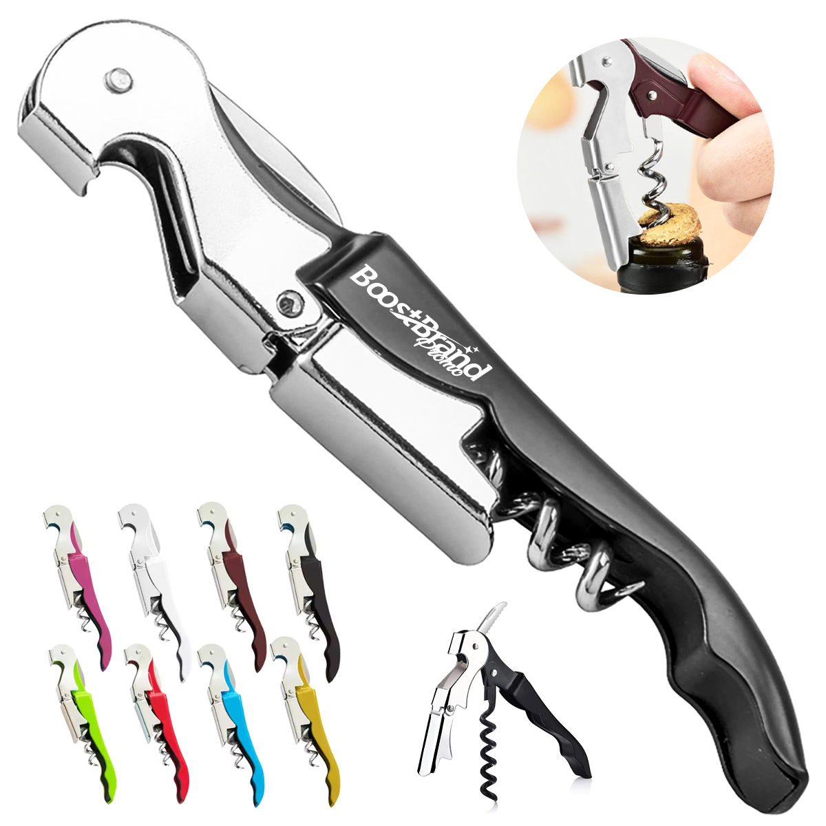 Custom Waiter's Corkscrew Wine Bottle Opener