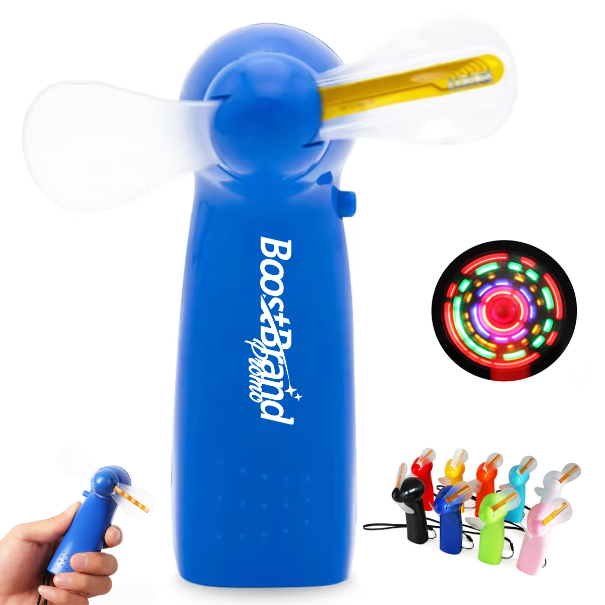 LED Message Handheld Mini Fan with Custom Text Display