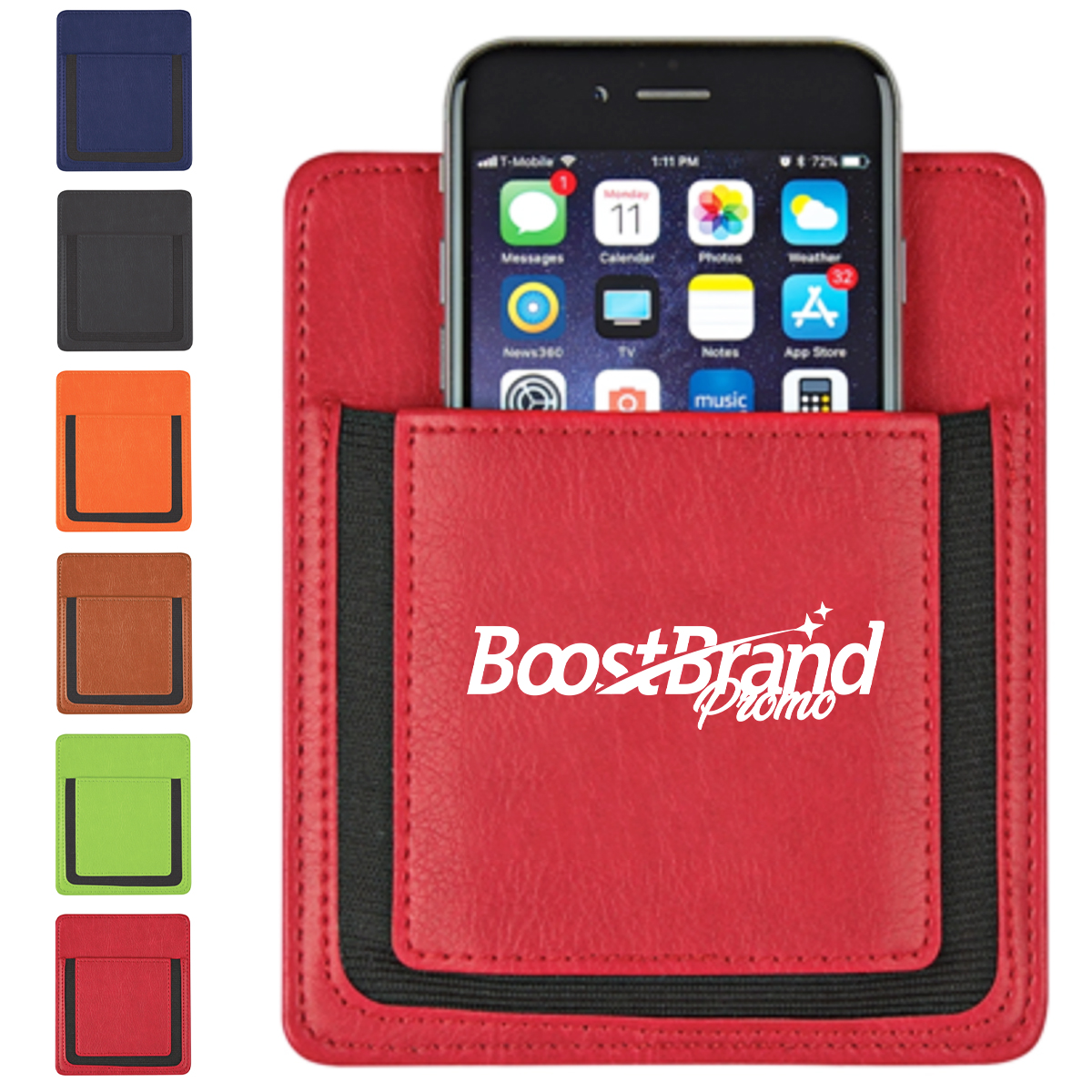 Adhesive Phone Wallet with Card Pocket
