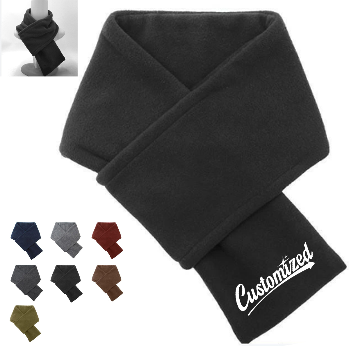 Fleece Winter Scarf for Cold Weather and Promotions