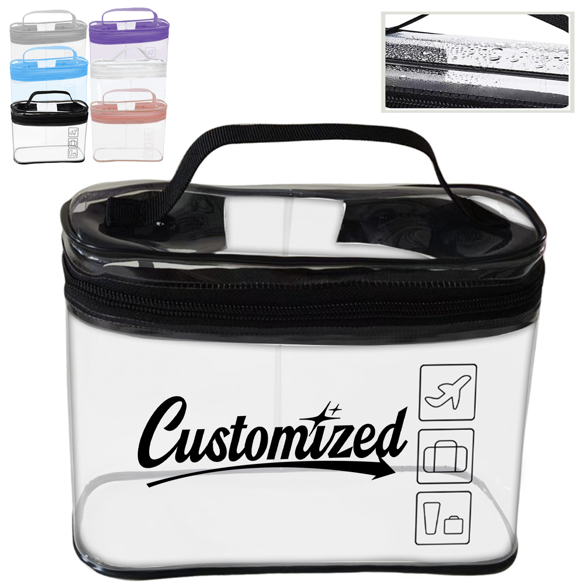 Clear Travel Cosmetic Organizer Bags