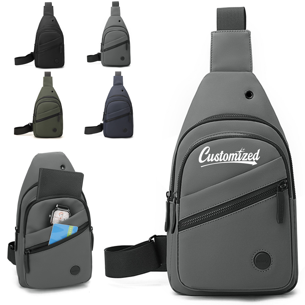 Waterproof Large Capacity Crossbody Sling Bag for Travel