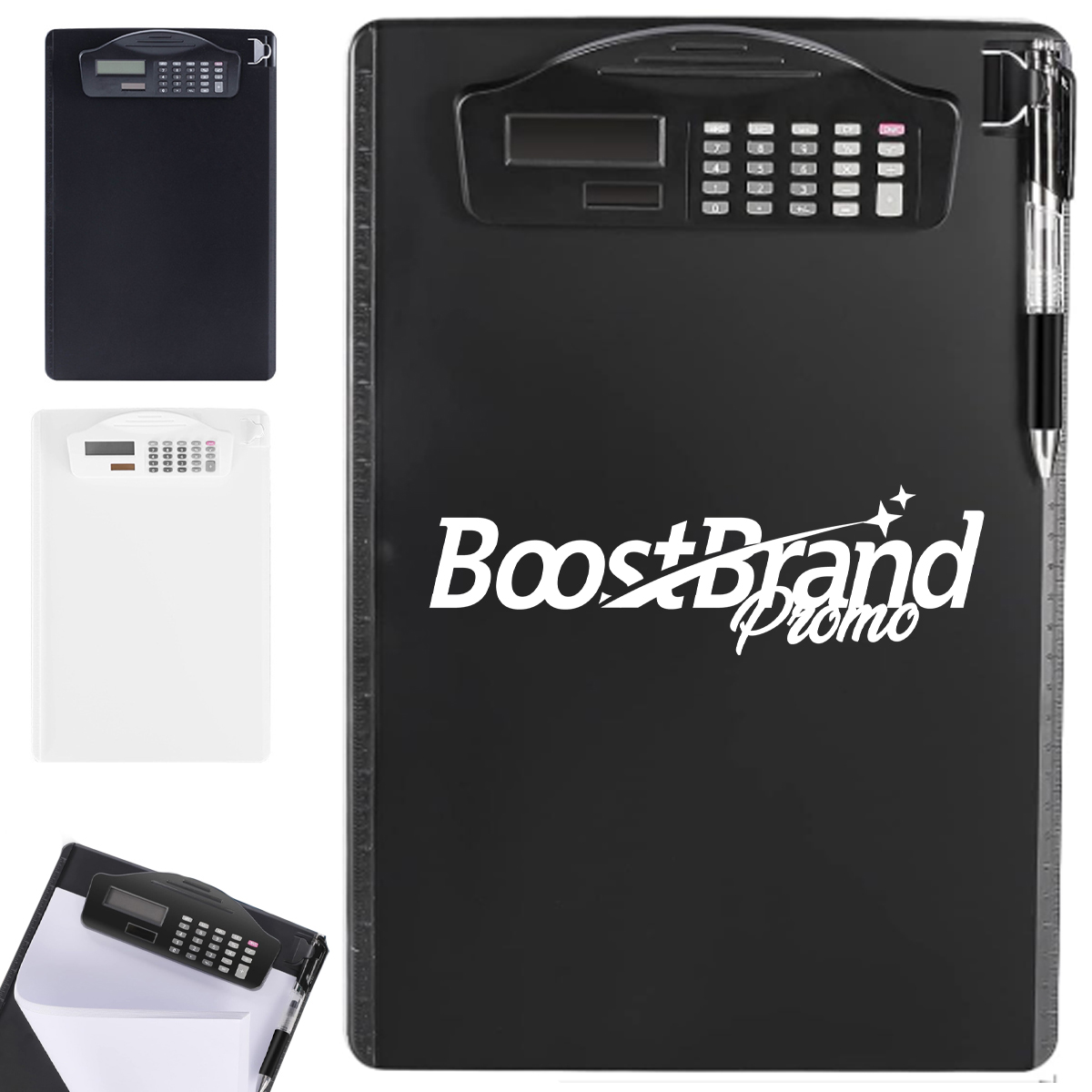 Clipboard with Integrated Calculator & Digital Display