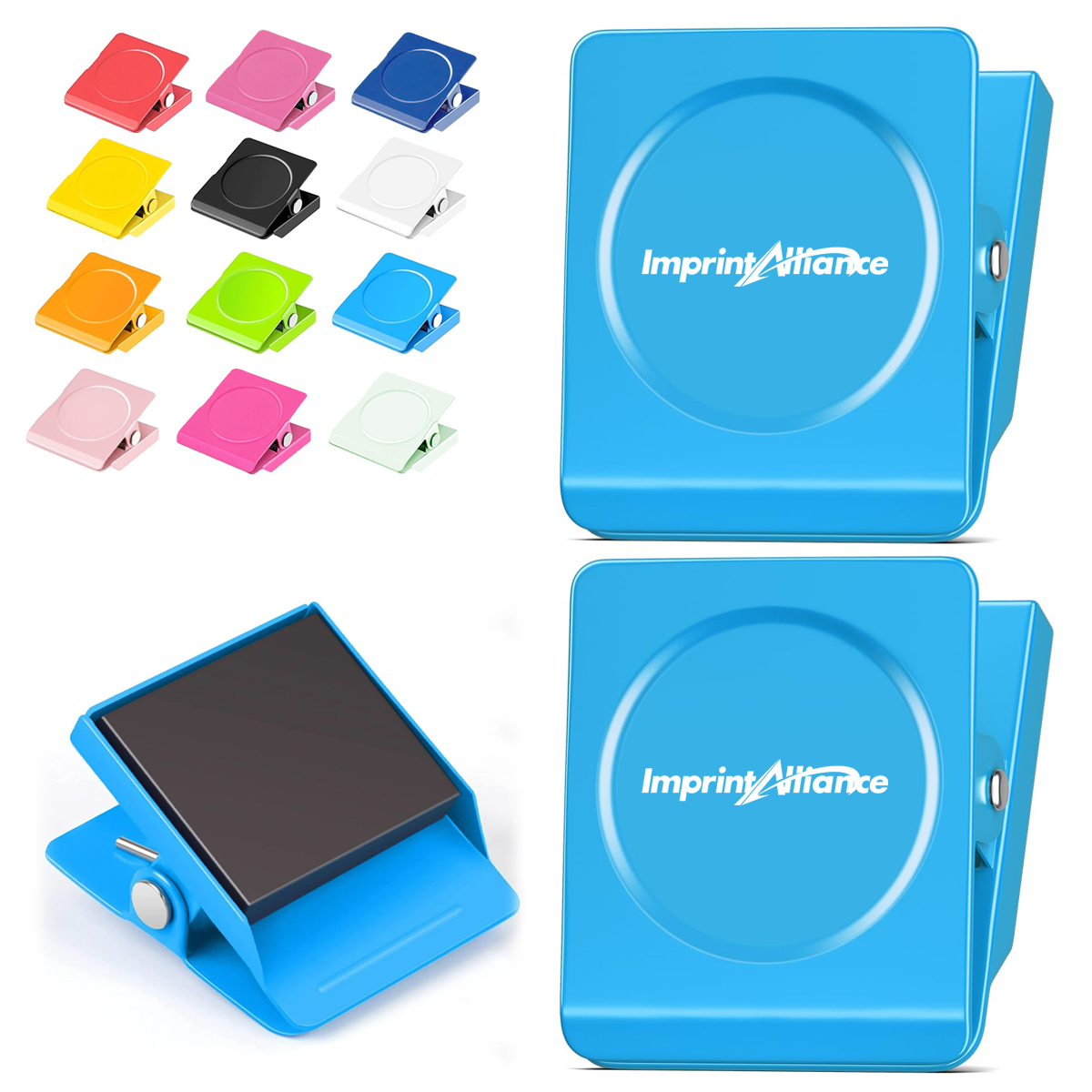 Square Magnetic Metal Clip for Fridge and Office Use
