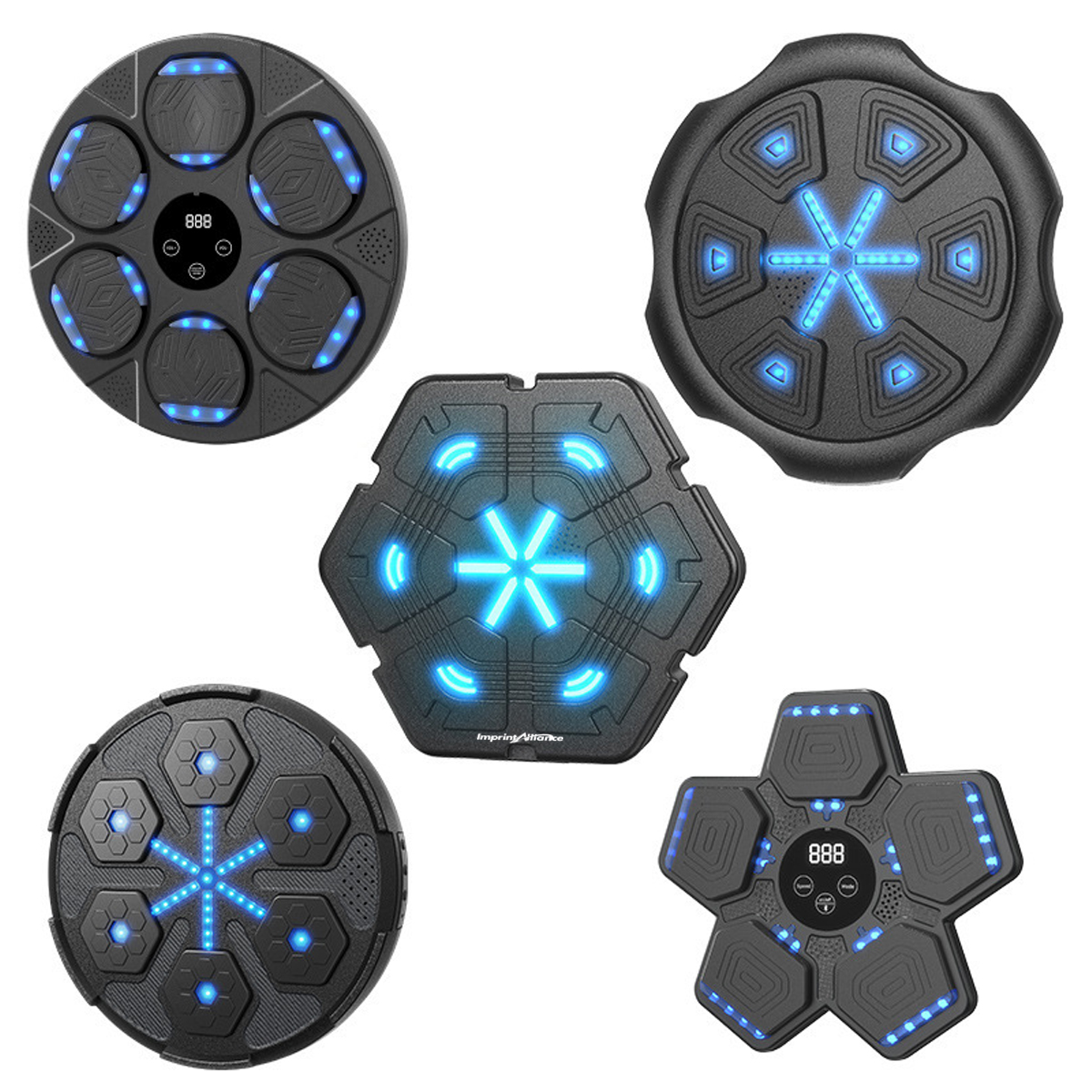 Smart LED Music Boxing Machine Wall Target Fitness Trainer