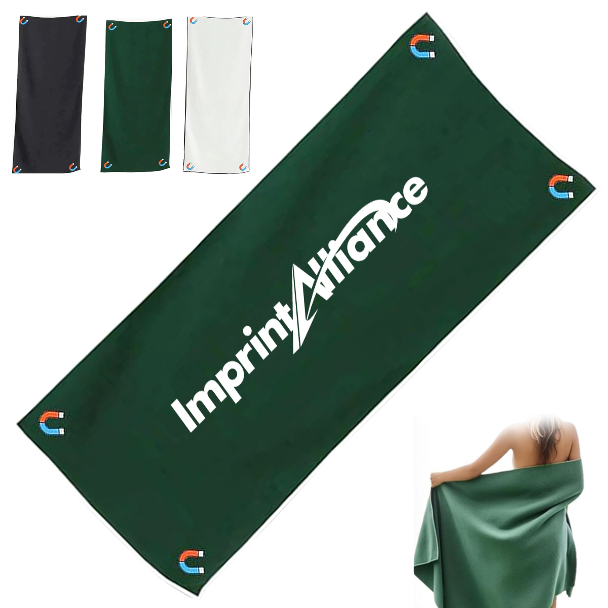 Magnetic Quick Dry Microfiber Changing Towel