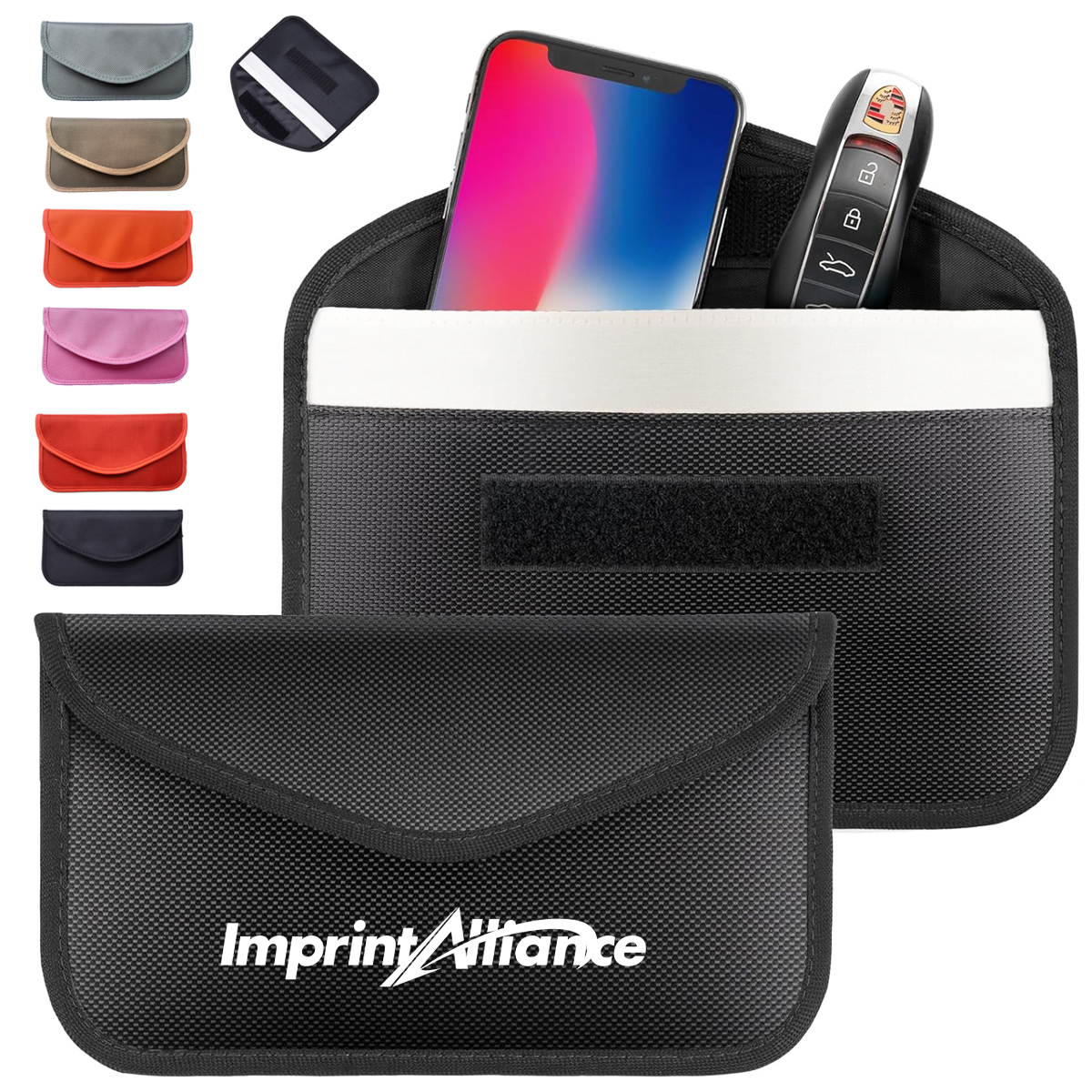 6.5 Inch Oxford RFID Signal Blocking Faraday Pouch